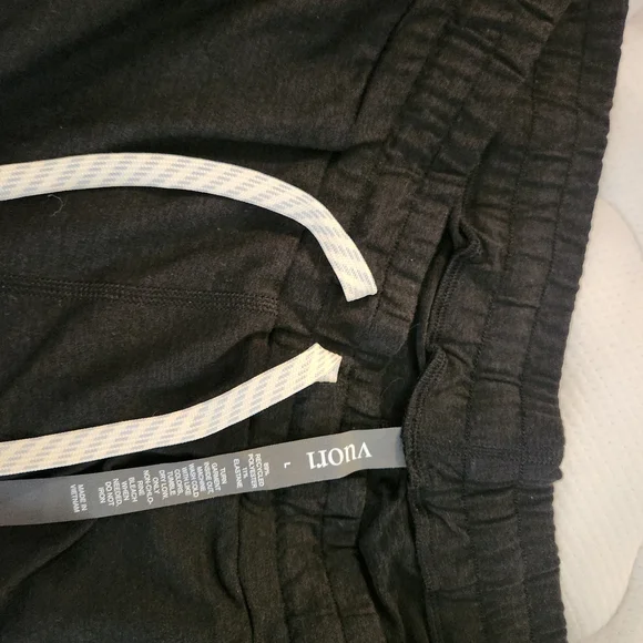 Vuori Black Joggers with White Drawstring - Picture 4 of 4